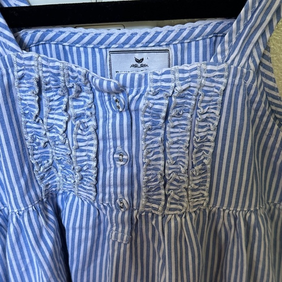 EUC Petite Plume seersucker dress sz 8 - Picture 3 of 7